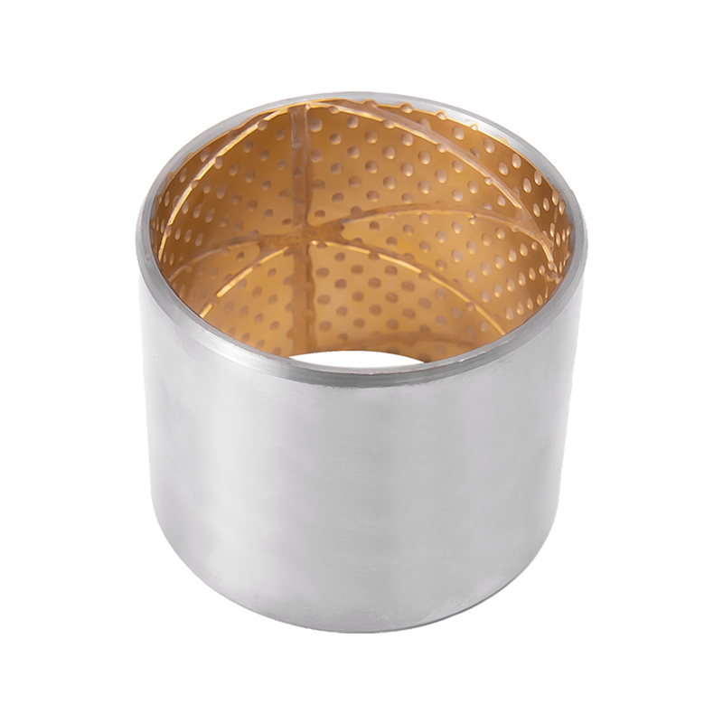 HZ802 Vòng bi composite lưỡng kim có rãnh dầu màu tự nhiên